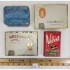 Image 1 : LOT OF 4 - CIGARETTE & TOBACCO TINS - INCL VELVET & TURRET, ETC