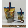 Image 4 : LOT OF 3 - TIN T. COHN INC. BUCKETS & SHOVEL