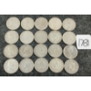 Image 2 : LOT OF 20 - 1920-1966 CDN 25 CENT COINS