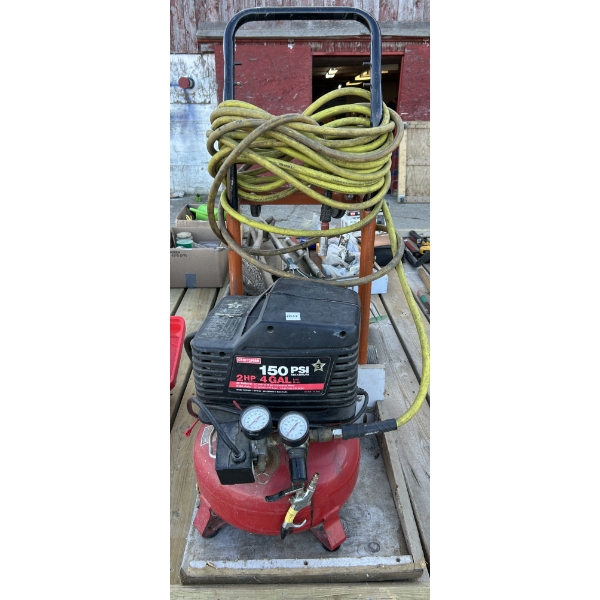 CM COMPRESSOR - 150 PSI - INCL HOSE & CART