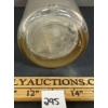 Image 8 : ZARROW BOTTLING WORKS - CLEAR ACID-ETCHED - SELTZER BOTTLE W/ BOURNISHED METAL HOLDER