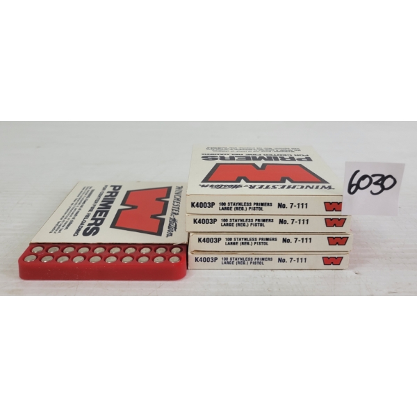 PRIMERS: 500X WINCHESTER NO. 7-111 LARGE PISTOL PRIMERS