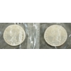 Image 2 :  LOT OF 2 - 1964 CDN SILVER DOLLARS - CHARLOTTETOWN