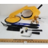 Image 1 : LOT OF 3 - WHEEL CLAMP & SNOWBRUSH ICE SCRAPERS