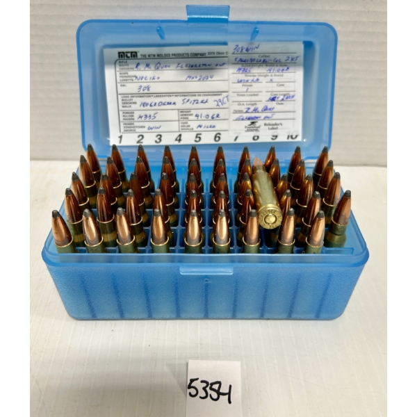 AMMO: 50X .308 WIN -RELOADS 