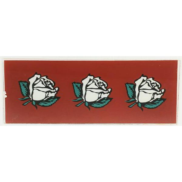 WHITE ROSE - PUMP GLASS 