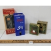 Image 2 : LOT OF 4 - COIN BANKS - INCL MARX BENJAMIN FRANKLIN THRIFT BANK, ZELL BOOK BANK, ETC