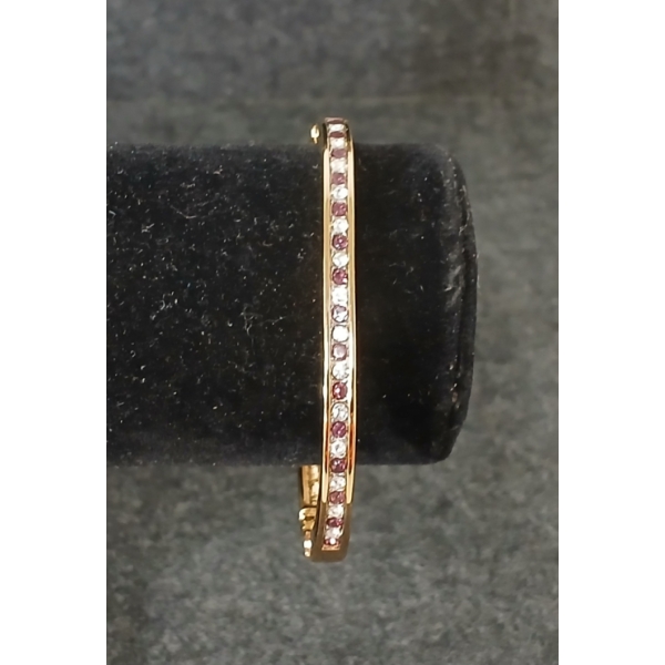 JACKIE ORR GOLD TONED RHINESTONE BANGLE