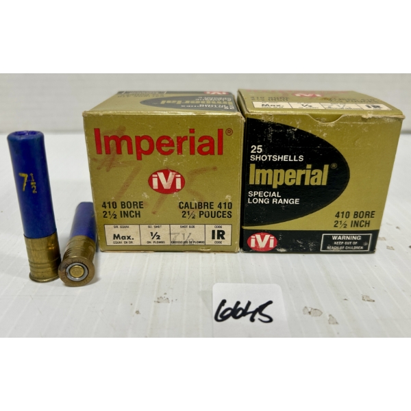 AMMO: 50X IVI .410 GA 2-1/2 IN - #7.5