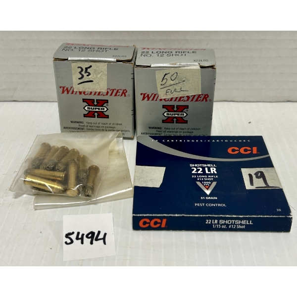 AMMO: 118X .22 LR BIRDSHOT