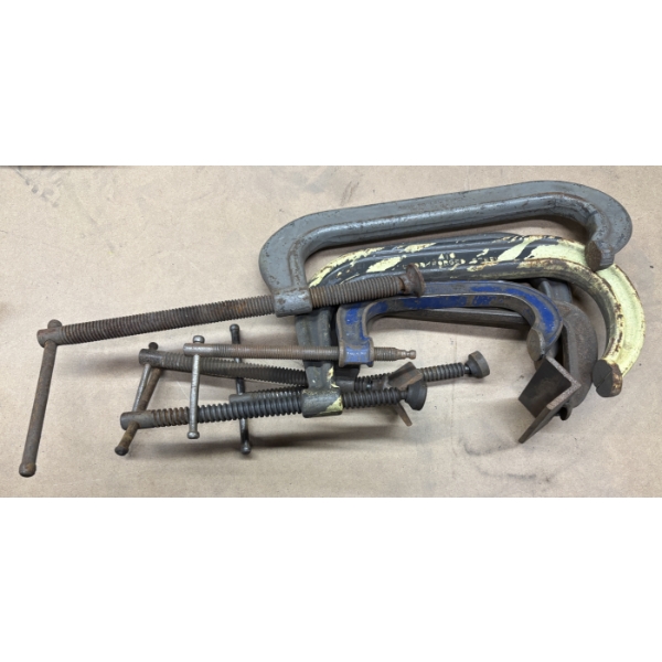 LOT OF 5 C-CLAMPS 