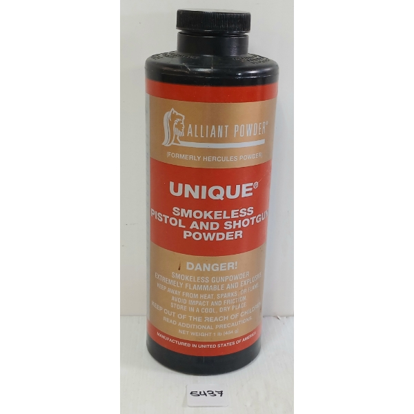 POWDER: ALLIANT UNIQUE SMOKELESS PISTOL & SHOTGUN - 1LBS