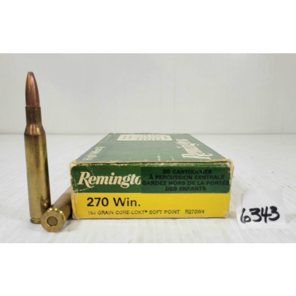 AMMO: 20X REMINGTON .270 WIN - 150GR - SP