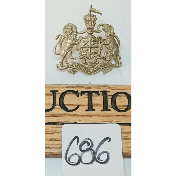 INDIAN BHARATPUR STATE SILVER BADGE