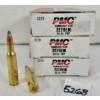 Image 1 : AMMO / BRASS: 54X LIVE & 6X BRASS PMC .222 REM 50GR. SP 
