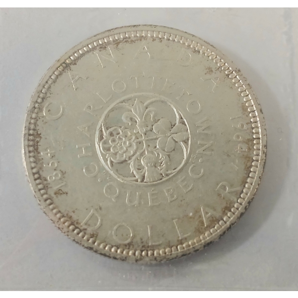 1964 CDN SILVER DOLLAR - CCCS GRADED