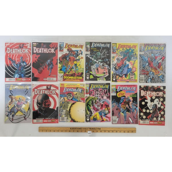 LOT OF 12 - MARVEL DEATHLOK COMICS