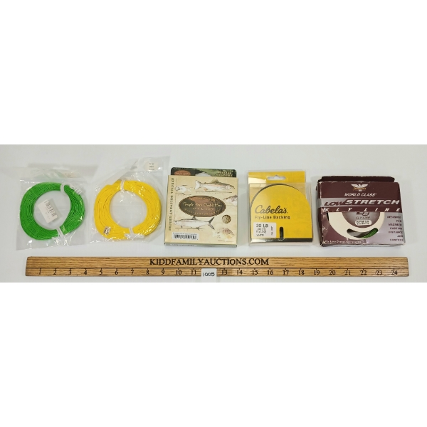 LOT OF 5 - FLY FISHING LINE