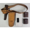 Image 2 : LOT OF 5 - LEATHER PISTOL HOLSTER, AMMO POUCHES & BEAR SPRAY HOLSTER