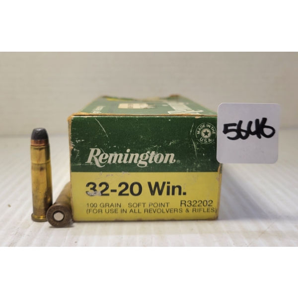 AMMO: 27X REMINGTON .32-20 WIN - 100GR - SP