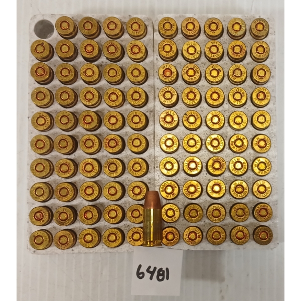 AMMO: 100X WINCHESTER 9MM LUGER - COPPER PLATED FN