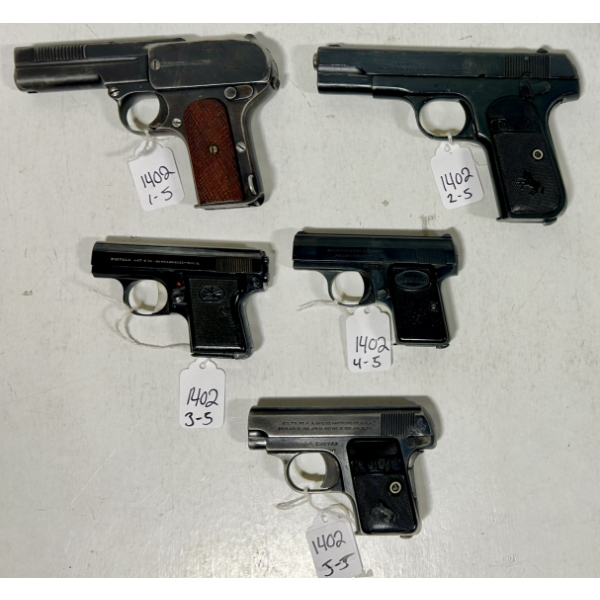 LOT OF 5 - PROHIBITED HANDGUNS