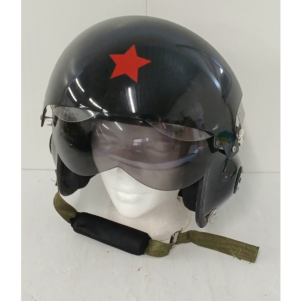 CHINESE PLA MIG JET FIGHTER PILOT HELMET - REPRO MOTORCYCLE HELMET