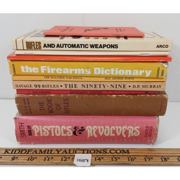 LOT OF 10 - FIREARM PUBLICATIONS - INCL "THE FIREARMS DIRECTORY" "WORLD OF LUGERS" ETC