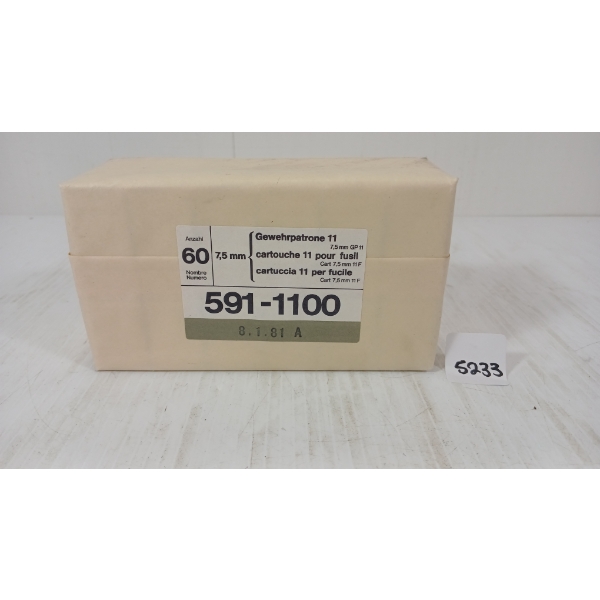 AMMO: QTY OF 7.5XSS SWISS - SEALED