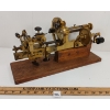 Image 1 : SWISS 19th CENTURY LATHE W/ MAHOGANY BASE