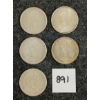 Image 2 : LOT OF 5 - 1965-1966 CDN 50 CENT SILVER COINS