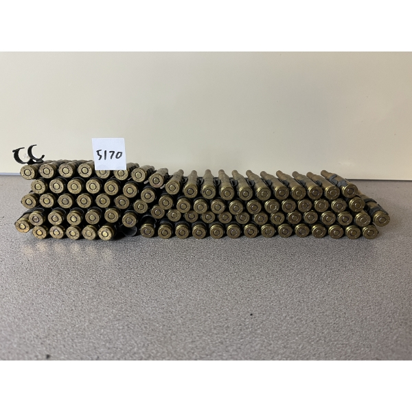 AMMO: 86X LAKECITY .308 BLANKS ON METAL BELT