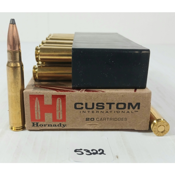 AMMO: 20X HORNADY CUSTOM 8X57 JS - 195GR - INTERLOCK SP