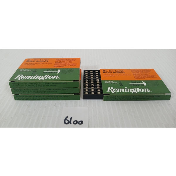 PRIMERS: APPROX 400X REMINGTON NO. 2 1/2 LARGE PISTOL PRIMERS