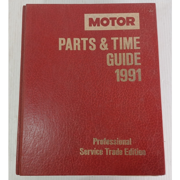1991 "MOTOR PARTS & TIME GUIDE" 63RD EDITION - HARCOVER MANUAL