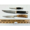 Image 2 : LOT OF 3 - SOLINGEN HUNTING KNIVES W/ SHEATHS