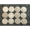 Image 2 : LOT OF 12 - 1956-1968 CDN 10 CENT COINS