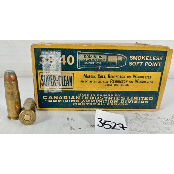 AMMO: 50X CIL .38-40 WIN - 180 GR SP