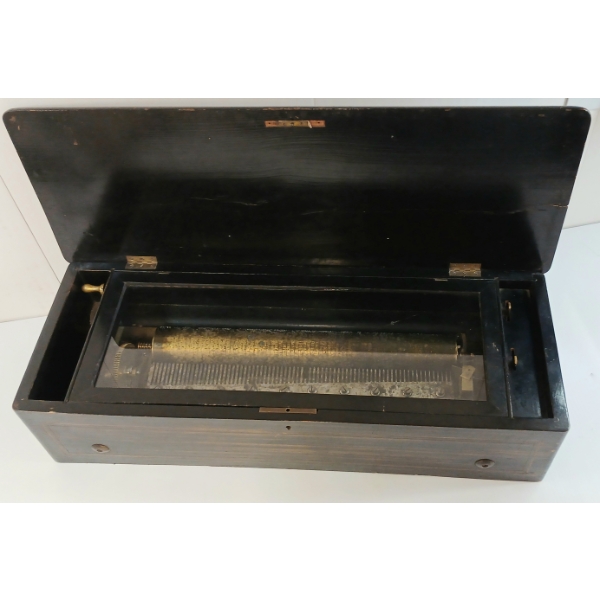 SWISS CYLINDER MUSIC BOX - 19TH CENTURY