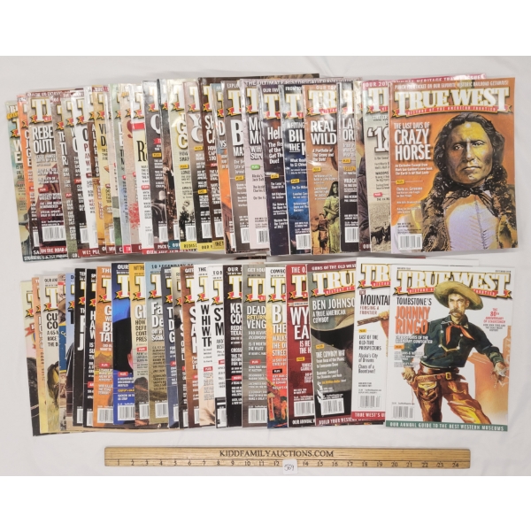 QTY OF "TRUE WEST: HISTORY OF THE AMERICAN FRONTIER" MAGAZINES