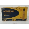Image 1 : AMMO / BRASS: 12X DOMINION CIL .43 MAUSER - 385GR - LEAD LIVE / 6X BRASS