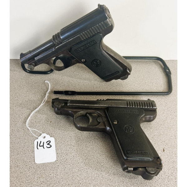 LOT OF 2 - MANUFRANCE PISTOLS - PROHIB