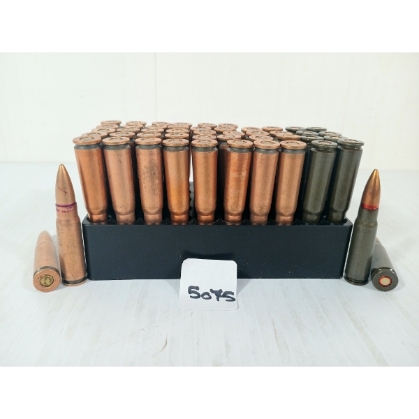 AMMO: 50X MIXED 7.62X39MM - INCL MILITARY ISSUE