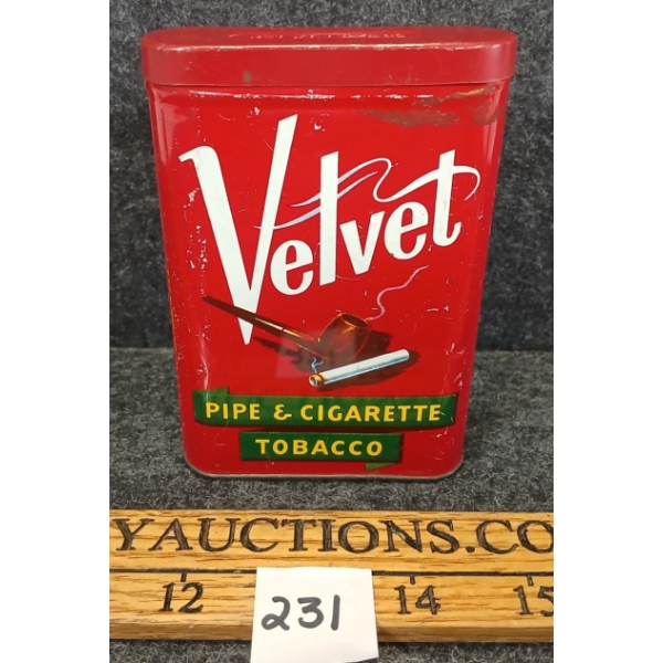 VELVET POCKET TOBACCO TIN