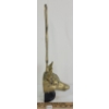 Image 2 : BRASS FOX DOOR STOP - MARKED PEERAGE ENGLAND