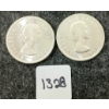 Image 2 : LOT OF 2 - 1963 CDN SILVER DOLLARS - VOYAGEUR 