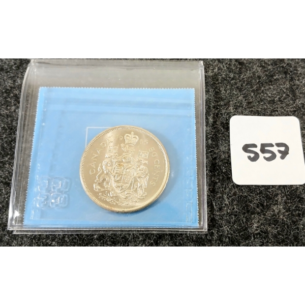 1965 CDN SILVER 50 CENT COIN - CCCS GRADED