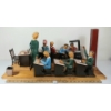 Image 2 : FOLK ART CLASSROOM SCENE  BY UNKNOWN ARTIST - WOOD & PAPER