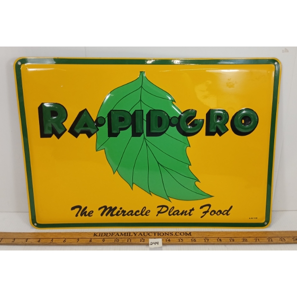 RA.PID.GRO THE MIRACLE PLANT FOOD SST SIGN 