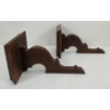 Image 4 : PAIR OF WALL SCONCES - MAHOGANY - C. LATE 19TH / 20TH CENTURY